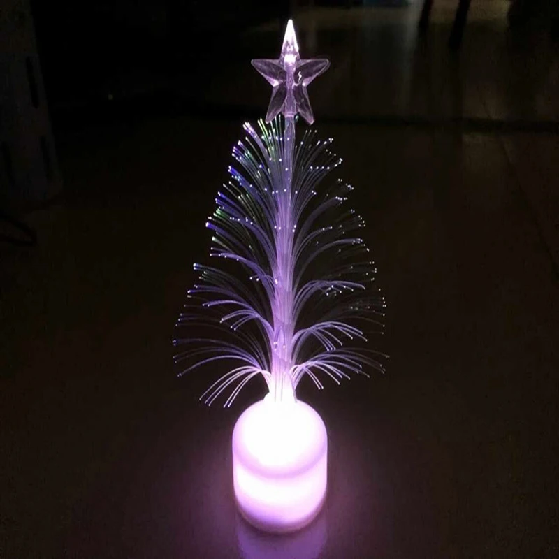 Flash Рождественская елка светодиодный электронный волокна дерева Красочная рождественская елка рождественский подарок электронный свечного дерева по доступной цене
