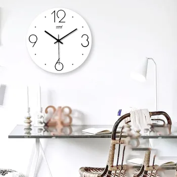 

Modern Design Wall Clock Wooden Digital Clock Mechanism Wall Watches Home Decor Kitchen Silent Clock Vintage Home Decor WZH242