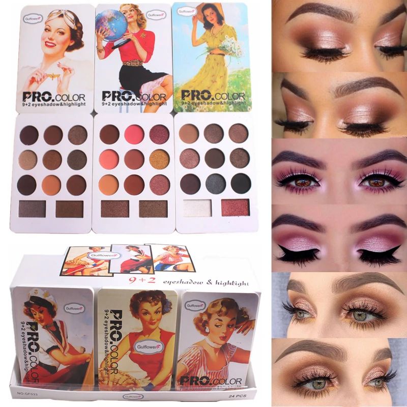 

Eye Shadow Palette Matte Makeup Long-lasting Balm Pigment 11 Colors Shadow Shimmer Nude Eyes Make Up Eyeshadow Pallete