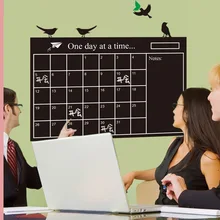 60*95 см PP мягкий съемный DIY ежемесячный календарь на доске Доска черный планировщик мел доска стикер