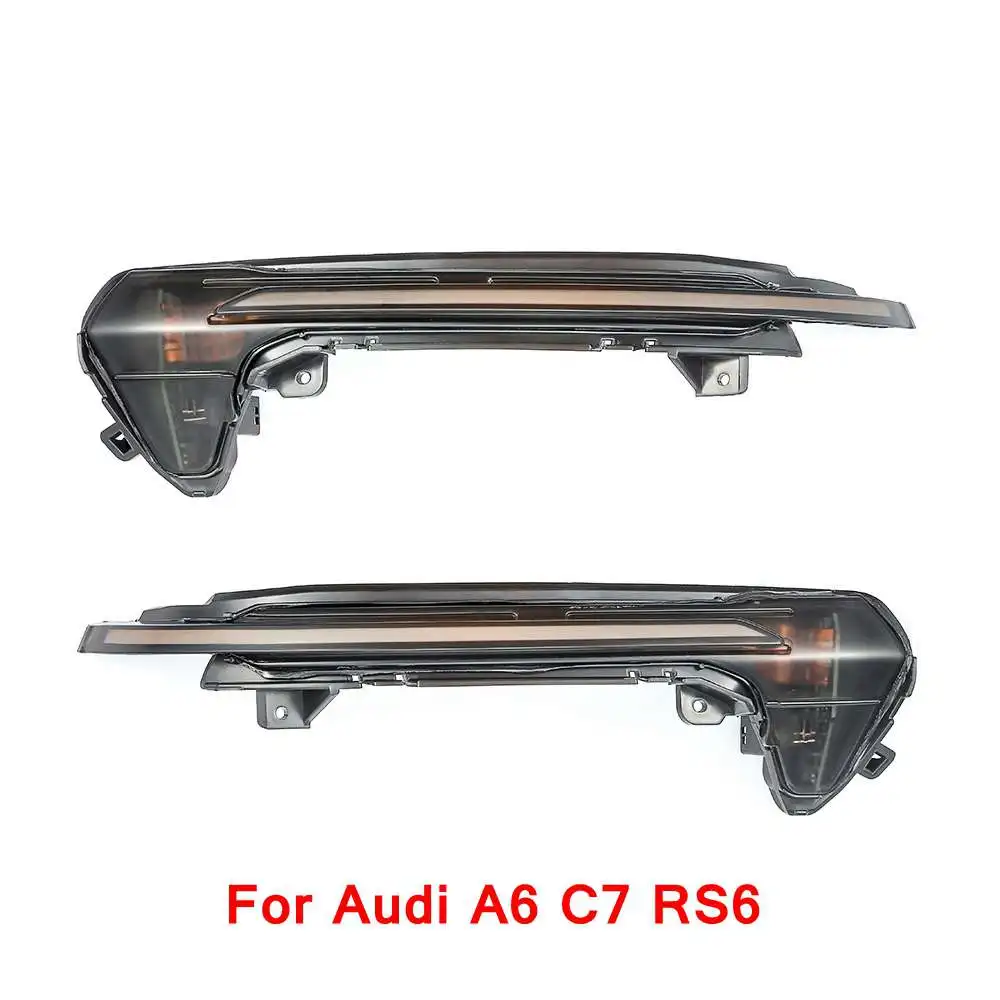  iSincer for Audi A6 C7 S6 4G RS6 Dynamic Scroll LED flowing Turn Signal Side Mirror Lights Sequenti - 33000159371