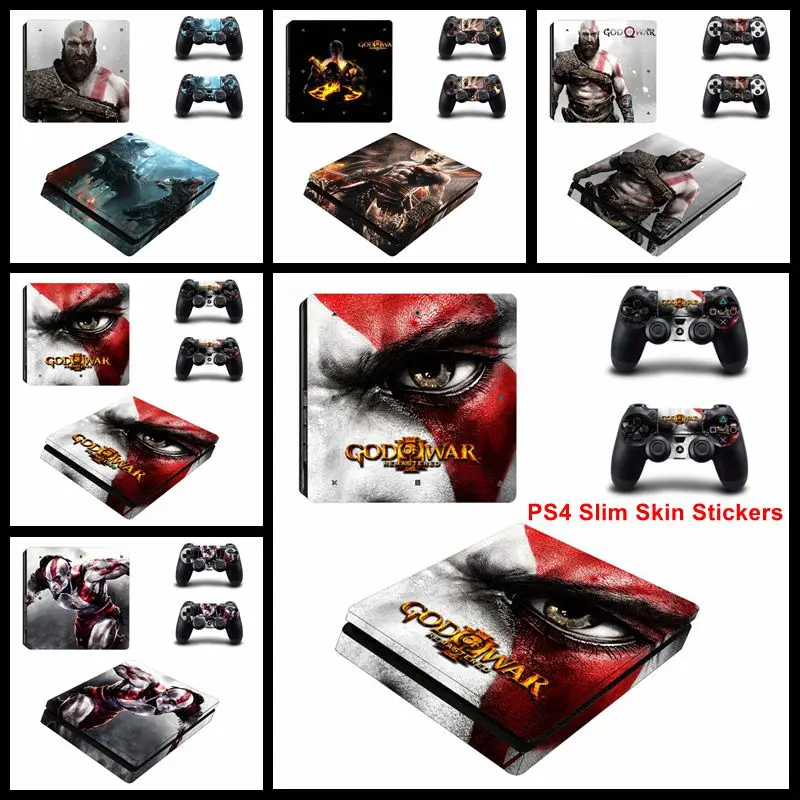 Популярные игры наклейка в стиле бога войны Обложка для Playstation 4 Slim PS4 тонкие