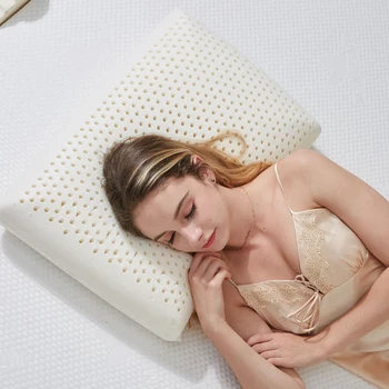 

Natural Latex Pillow Massage Orthopedic Cervical Memory Foam Pillow Neck Head Vertebrae Care Protection Bed Sleeping Pillows