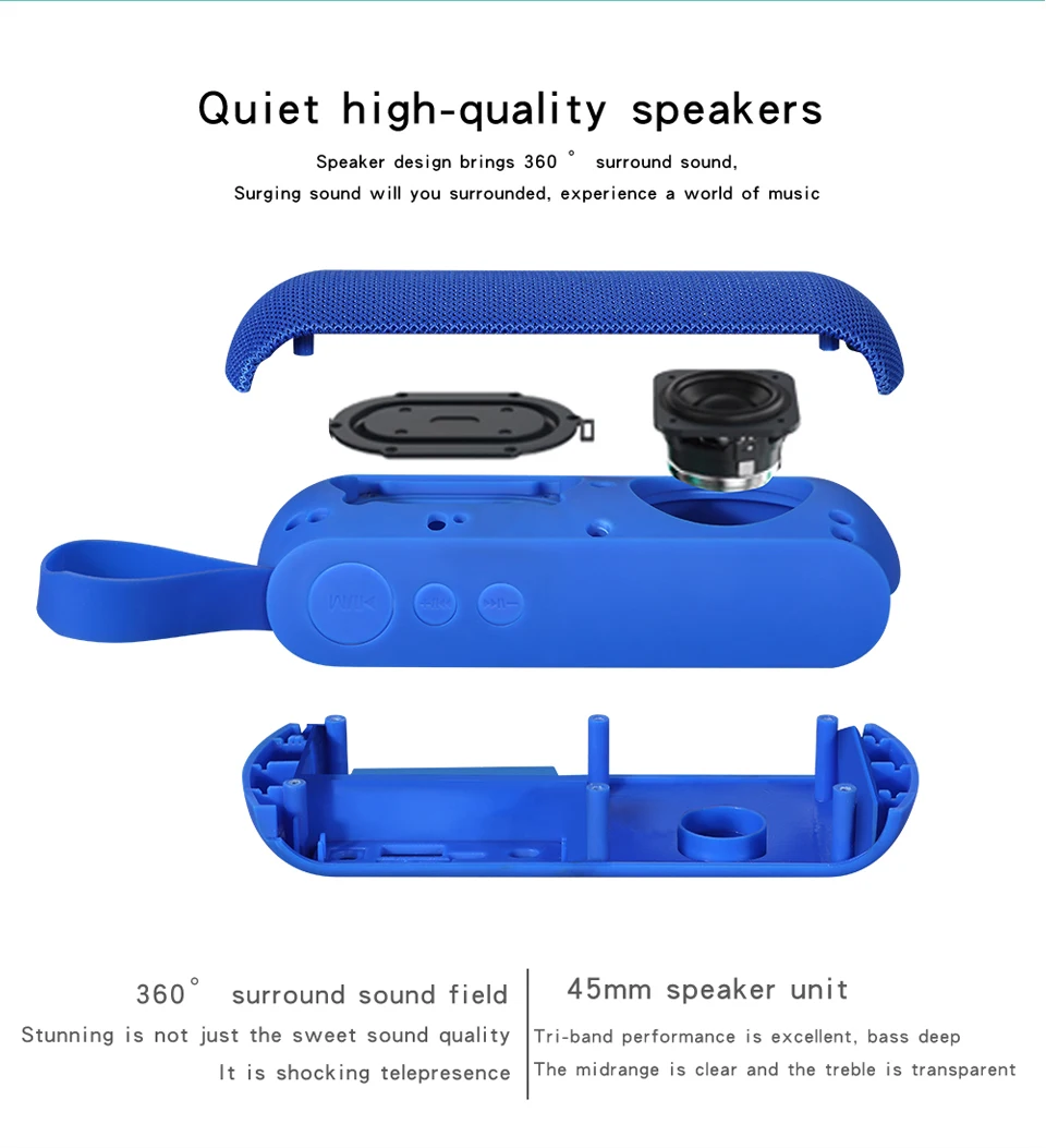 Magift204 Portable Bluetooth Speaker Wireless Bass Sound Mini Outdoor Speakers Support TF FM Radio Audio Handfree For Xiaomi (6)