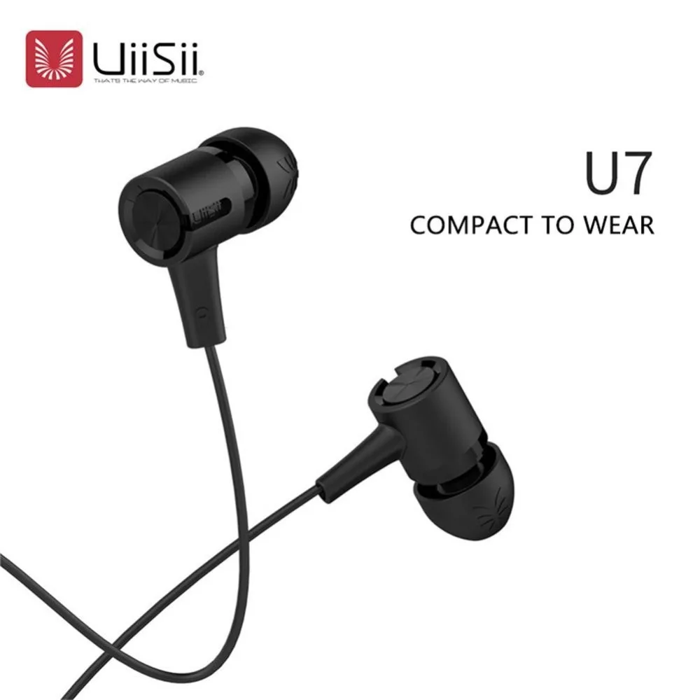 Наушники вкладыши UIISII U7 гибридные Hi Fi наушники с тройным драйвером стерео