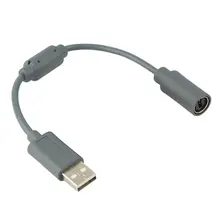 Проводной контроллер разъем USB разъединитель адаптер для кабельного шнура для xbox 360