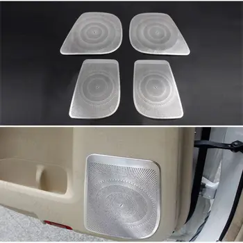 

4pcs Door Bottom Speaker Panel Cover Trim Frame For TOYOTA LC Prado FJ150 10-16