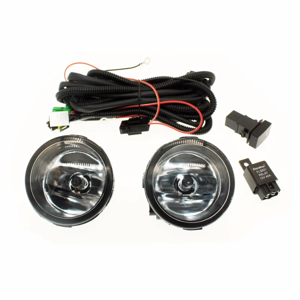 

H11 Wiring Harness Sockets Wire Connector Switch + 2 Fog Lights DRL Front Bumper Halogen Lamp For NISSAN NOTE E11 MPV 2006-2015