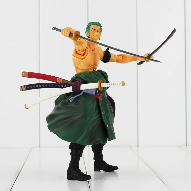 19cm Hot Anime One Piece MegaHouse Variable Heroes Roronoa Zoro PVC ... - 19cm Hot Anime One Piece MegaHouse Variable Heroes Roronoa Zoro PVC Action Figure Collectible MoDel Toy