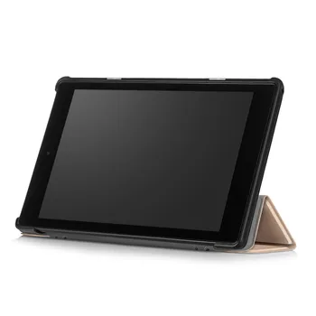 

Magnetic Folding Stand Slim Tablet Case Cover With Auto Wake / Sleep For Amazon Kindle Fire HD10 2017 20M Drop Shipping