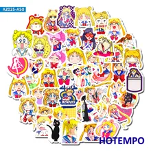 50pcs Anime Pretty Soldier Sailor Moon Stickers for DIY Mobile Phone Laptop Luggage Suitcase Guitar Skateboard Decal Stickers 50pcs Anime Pretty Soldier Sailor Moon Stickers for DIY Mobile Phone Laptop Luggage Suitcase Guitar Skateboard Decal Stickers