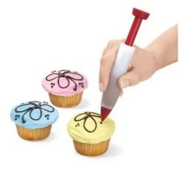 

Silicone Cake Cookie Pastry Icing Decorating Syringe Cream Chocolate Plate Pen
