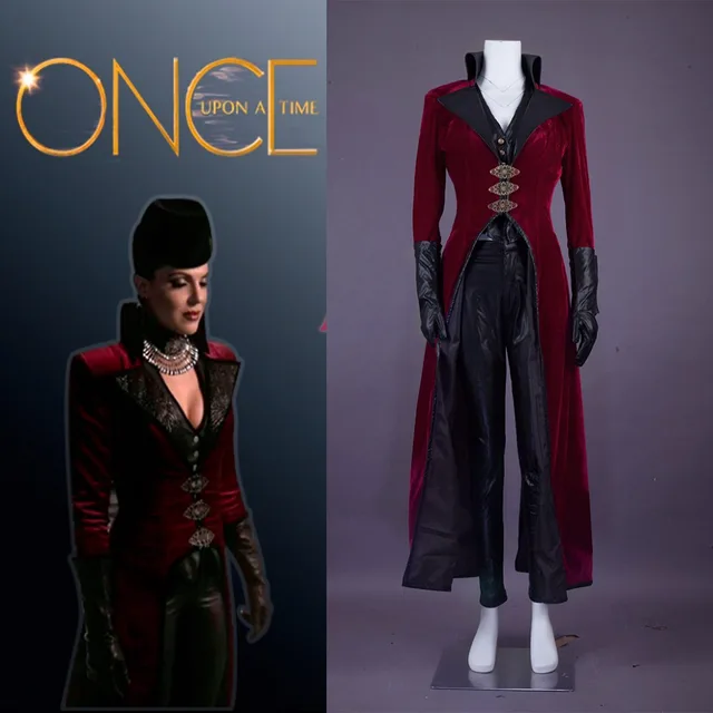cosplaydiy custom made once upon a time evil queen regina red vision costume adult halloween queen