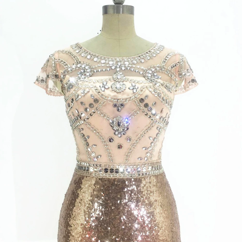 cocktail dress peach color
