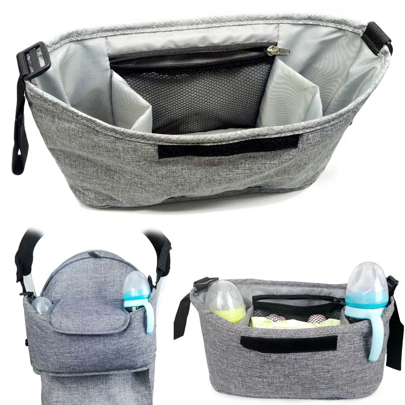 

Baby Stroller Bag Stroller Bottle Cup Holder Multifunctional Storage Bag Kids Baby Stroller Accessories For 95% Baby Stroller