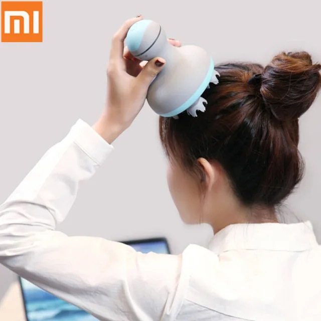 Xiaomi Mijia мини массажер для головы 3D стерео массаж влажной и сухой 6 видов массажа ручной массажный инструмент умный дом