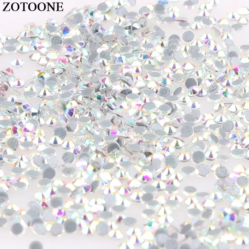 AB White rhinestones glass