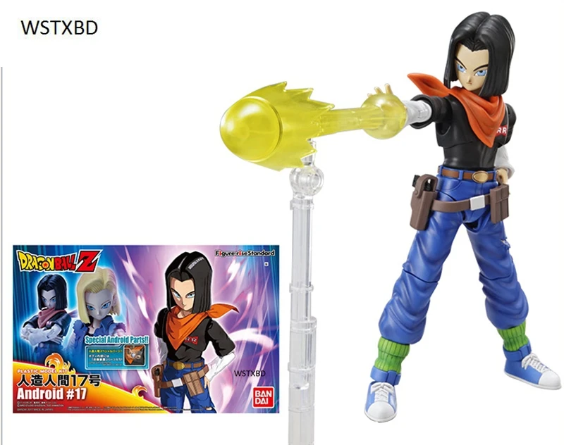 

WSTXBD Original Dragon Ball GT Figure-Rise Standard Android No.17 PVC Figure Brinquedos Dolls Toys Figurals