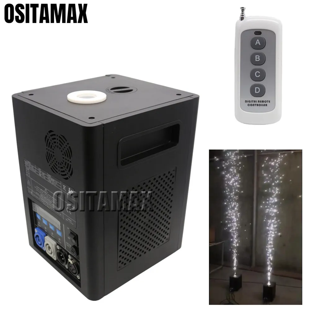 

New Cold Firework Machine 400w Spark Wedding Stage Fountain DMX Wireless Remote Cold Flame Fountain