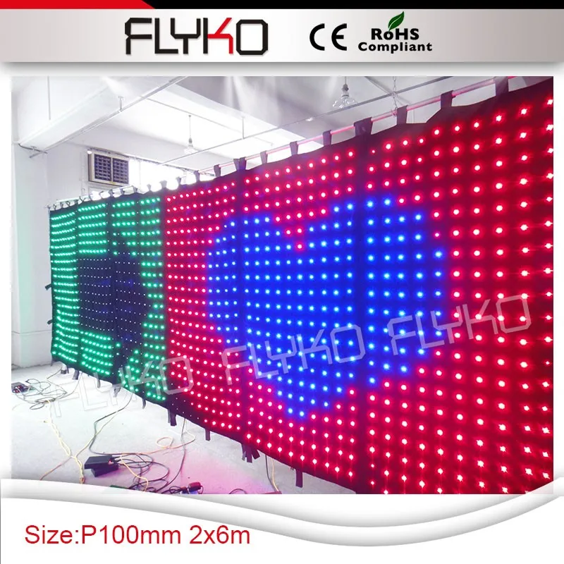 P10cm вспышка, анимация, ect, текст, функция отображения видео 2x6 m led гибкий проекционный экран из Китая