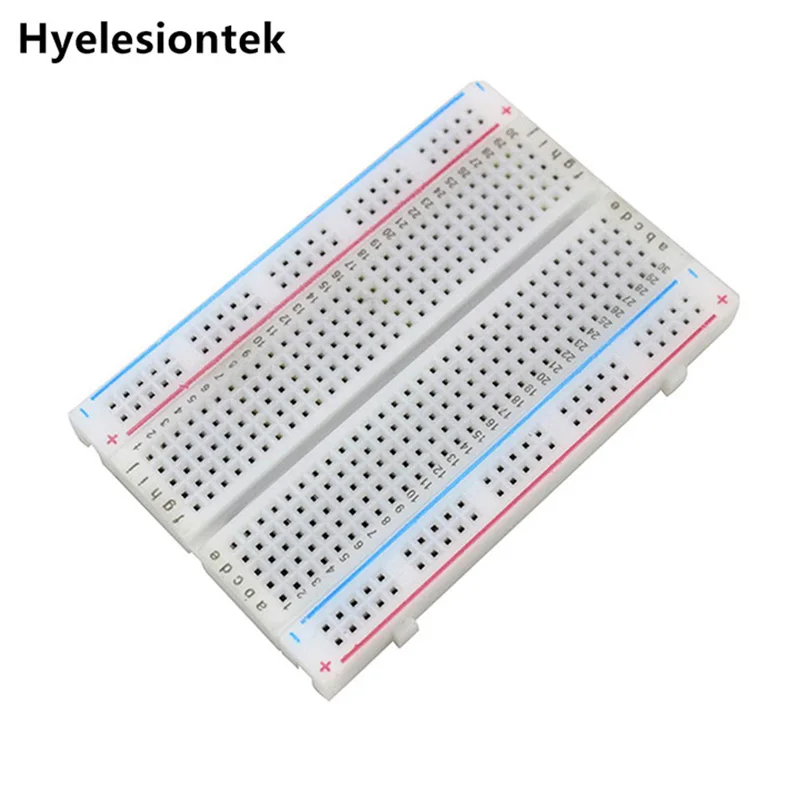 

1pcs Quality mini bread board / breadboard 8.5CM x 5.5CM 400 holes For Arduino UNO Universal Solderless PCB Breadboard