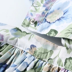 Toddler Pinafore Dress, Girls Floral Pinafore Dress,Green Pinafore Dress, Colorful Flower Dress,Rose dress  (3)_