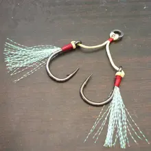 3 шт. морской Big Game высокое из углеродистой стали двойные крючки mustad рыболовные крючки с зазубринами для нейлона 1/0#2/0#3/0#4/0#5/0# все позиции