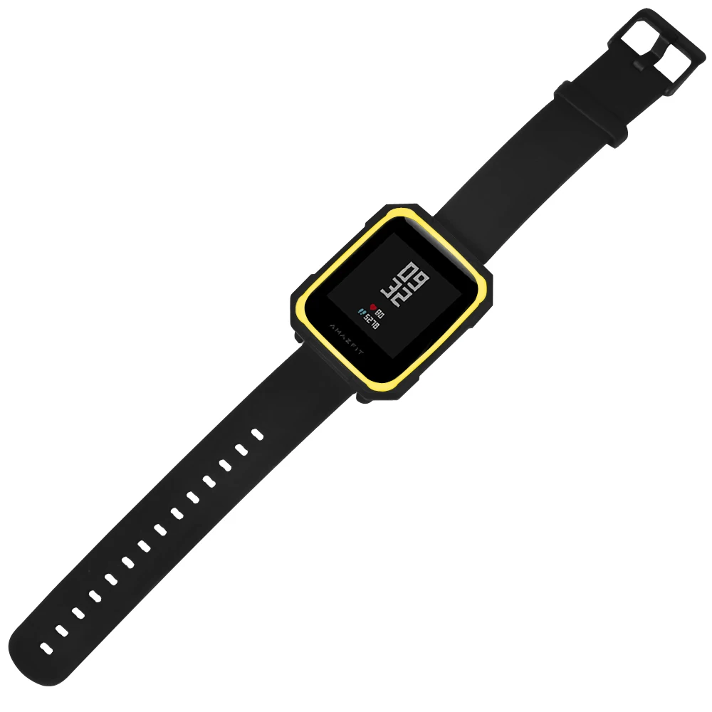 Мягкий защитный силиконовый чехол для Xiaomi Huami Amazfit Bip Youth Watch, Двухцветный силиконовый чехол