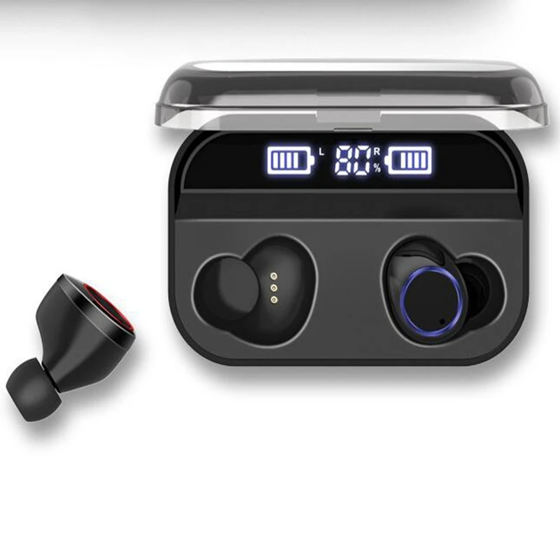 

1 Set Handsfree Sports Earbuds 3D Stereo for Apple IOS Android Bluetooth Earphones X11 TWS Wireless With Charging Box