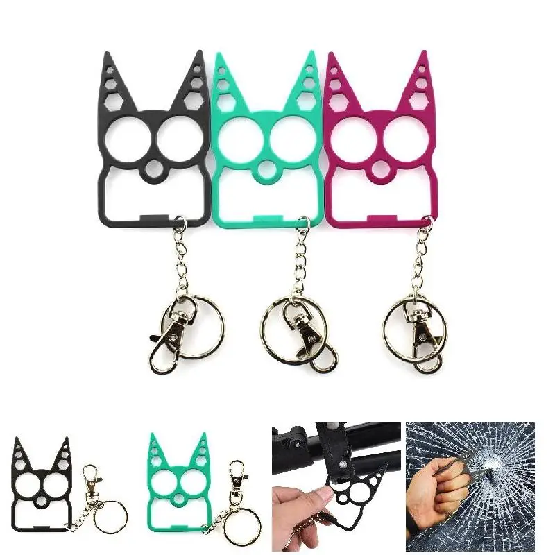 

Portable Cute Cat Opener Screwdriver Keychain Self-defense Multifunction Outdoor Gadgets ED-shipping