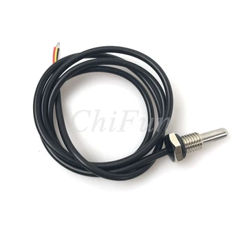 

2PCS / DS18B20 supply line with 1m lenght M10 thread probe sensor digital output sensor