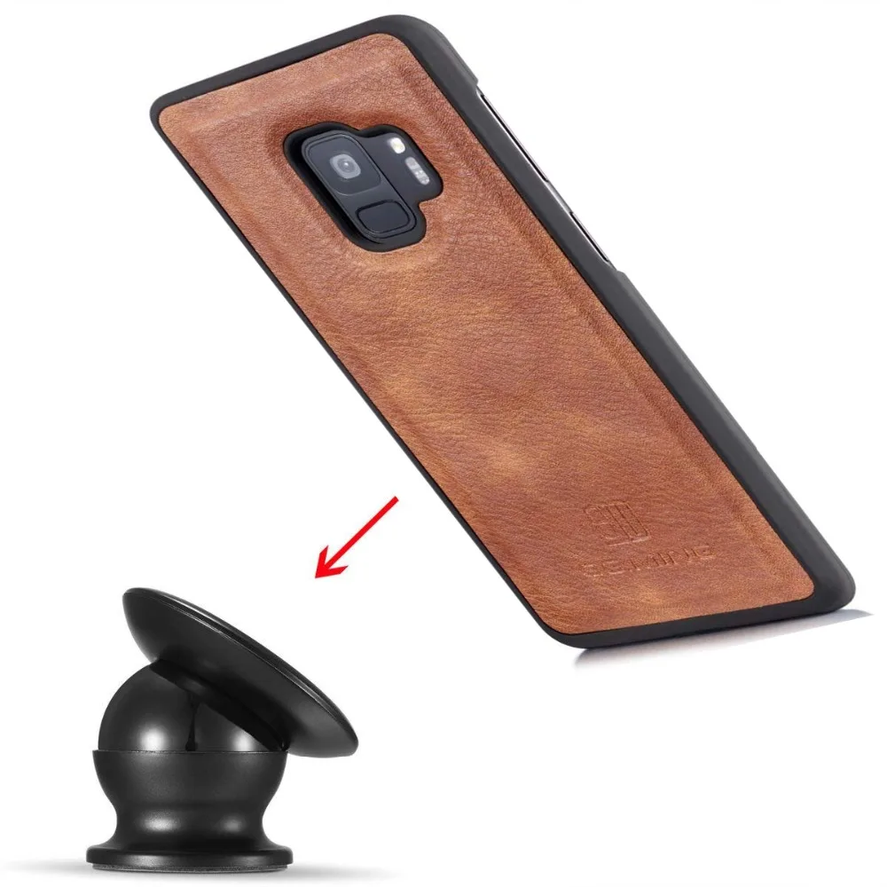 Sinbeda Роскошный оригинальный кожаный чехол для iPhone X 8 Plus Чехол кошелек Магнитный