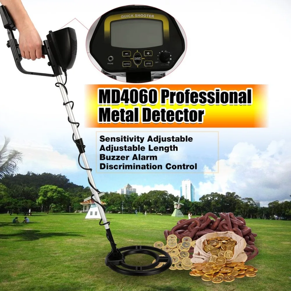 Прямая поставка ACEHE MD4060 Professional портативный мини подземный металл детектор