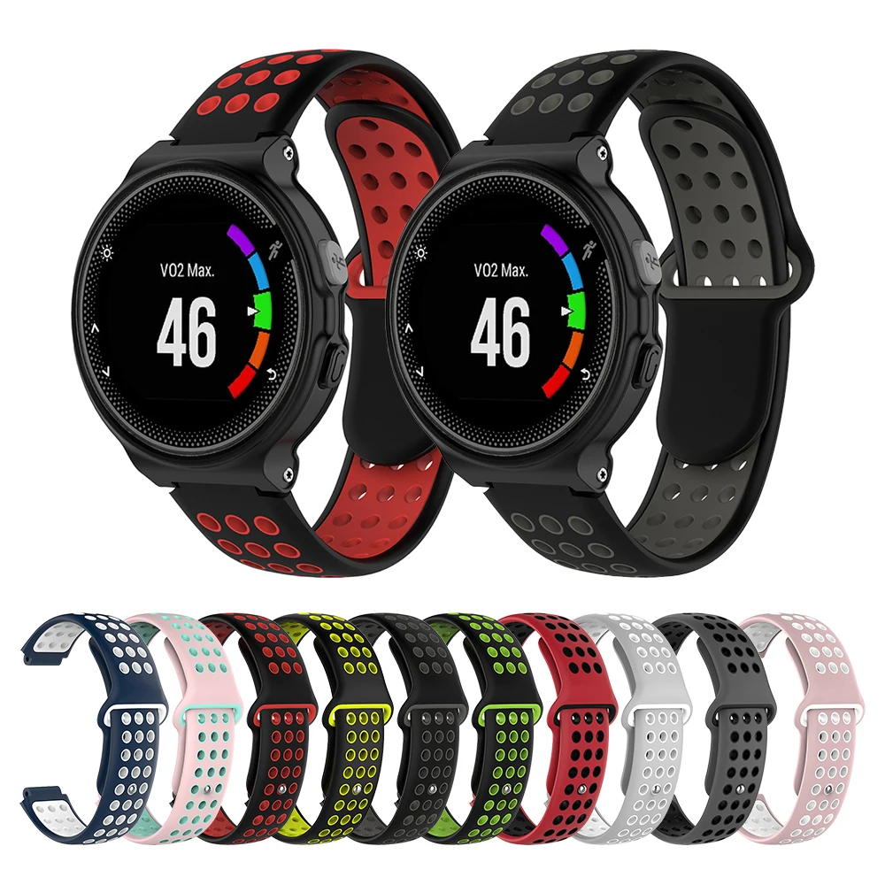 Силиконовый ремешок на запястье для Garmin Forerunner 220 230 235 630 620 735 645 S20 S6 S5 Смарт-часы замена ремень ремешок для часов