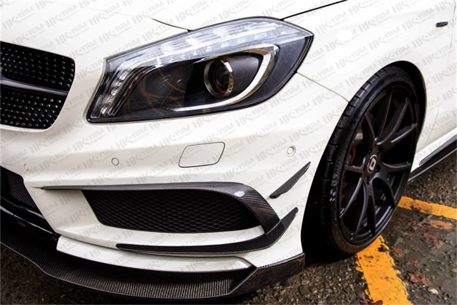  Auto Carbon Fiber Front Lip Spoiler For Mercedes-Benz W176 A45 AMG 2013.2014.2015.2016.2017 Car Acc