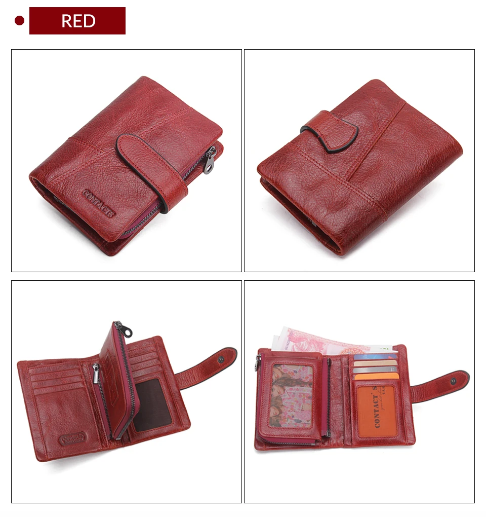 Мужской кошелек в стиле ретро из натуральной кожи, винтажный брендовый мужской клатч, дизайнерский съемный Кошелек для монет на молнии и застежке, держатель для карт, 4 цвета