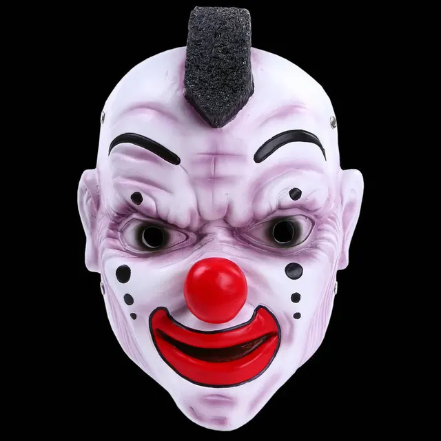 High quality Resin Clown Mask Shawn Crahan White Mohawk Tour mens Heavy ...