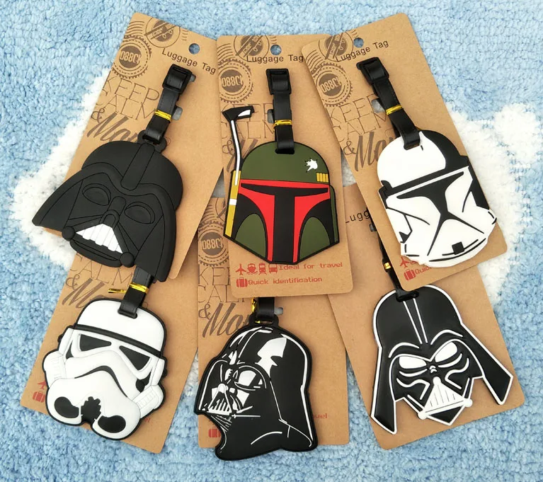 

Star wars Darth Vader Soft Anime Action Q Figures Cartoon Luggage PVC Decorative Suitcase Figure Ornaments Tags Toy New Gifts