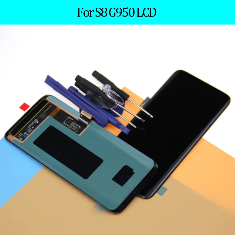 

S8 LCD without Frame Replacement for SAMSUNG Galaxy S8 G950 G950F Display S8 Plus G955 G955F Touch Screen Digitizer