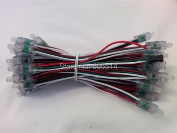 

[Seven Neon]Free shipping 40pcs/pack 5V 12mm IP67 waterproof colorful IC1903/WS2811 LED pixel light,led module light