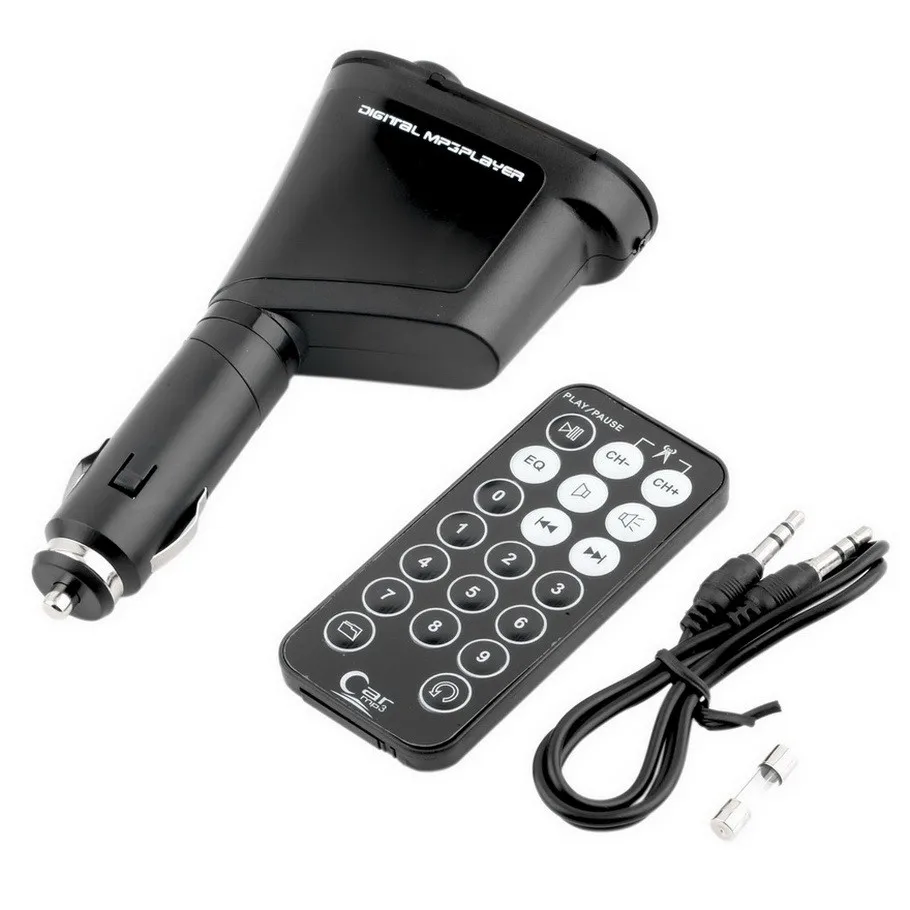 Usb модулятор. Mp3 fm modulator sd mmc usb. fm трансмиттер с aux. car mp3 player.