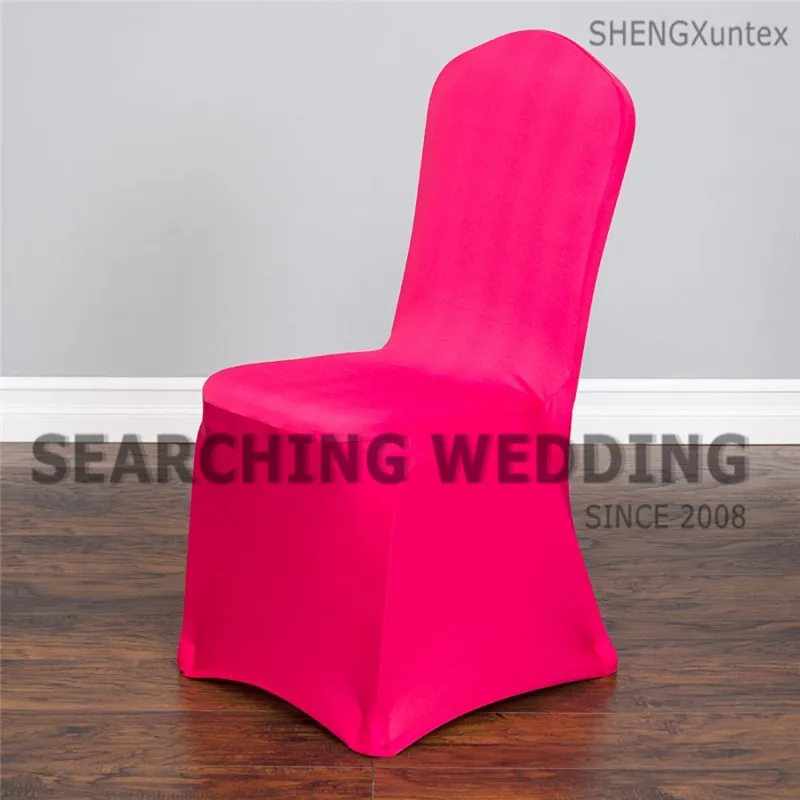 Свадебные по дешевой цене чехлы для стульев \ спандекс покрывало для стула - Цвет: fuchsia