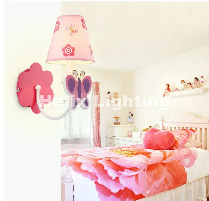 Children Lamp 1L Cartoon LED Wall Lamps Indoor Lighting Butterfly
