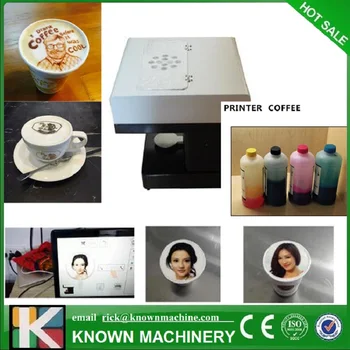 

High speed KNOWN latte art printing edible food printer coffee printer with CE certificate