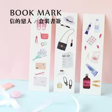 30 шт./партия, японская Милая бумажная Закладка с картинками, Закладка для книг, школьные офисные предметы снабжения коробка, закладки, открытки, подарки