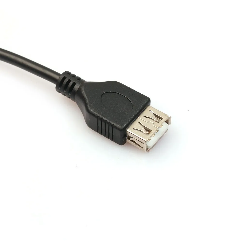 Новое поступление, 2 фута/60 см, черный USB штекер к гнезду, удлинитель для передачи данных M/F, Кабель-адаптер, заводская цена, Прямая поставка