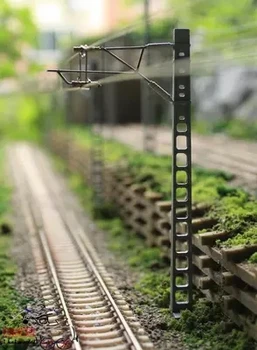 

HO model train single-column catenary Railway tiny sand table model trains simulation accessories toy scene
