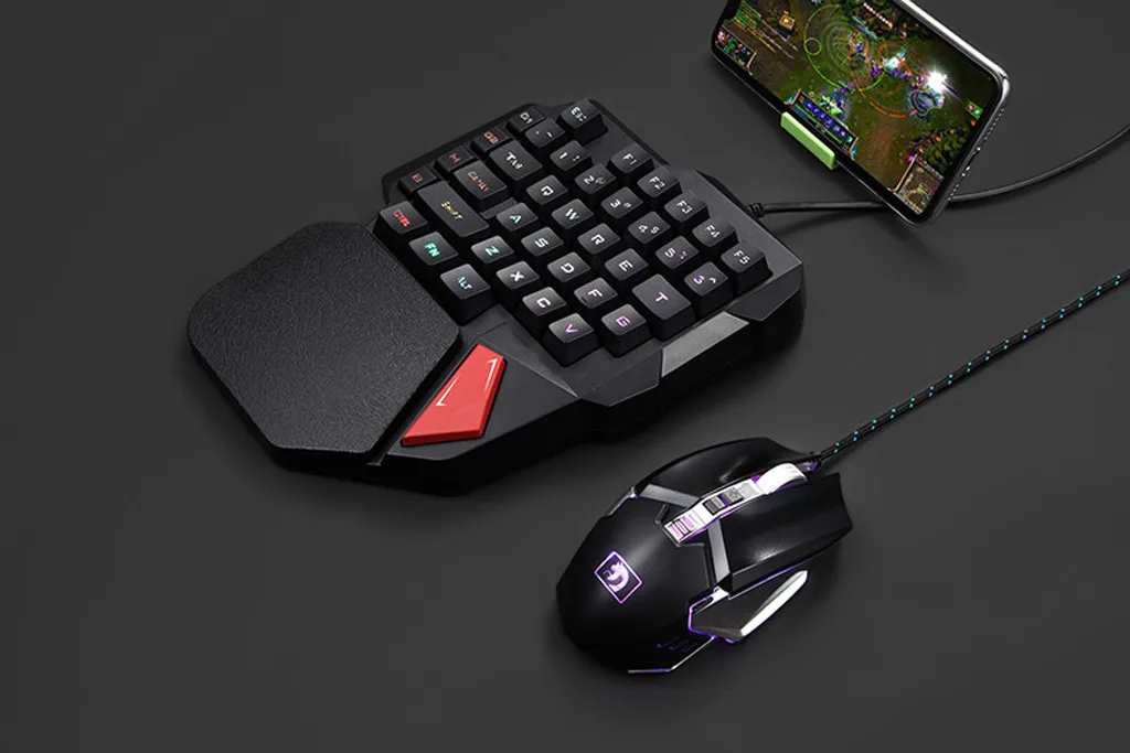 Игровая клавиатура K108 механическая для одной руки PUGB мобильных игр левая