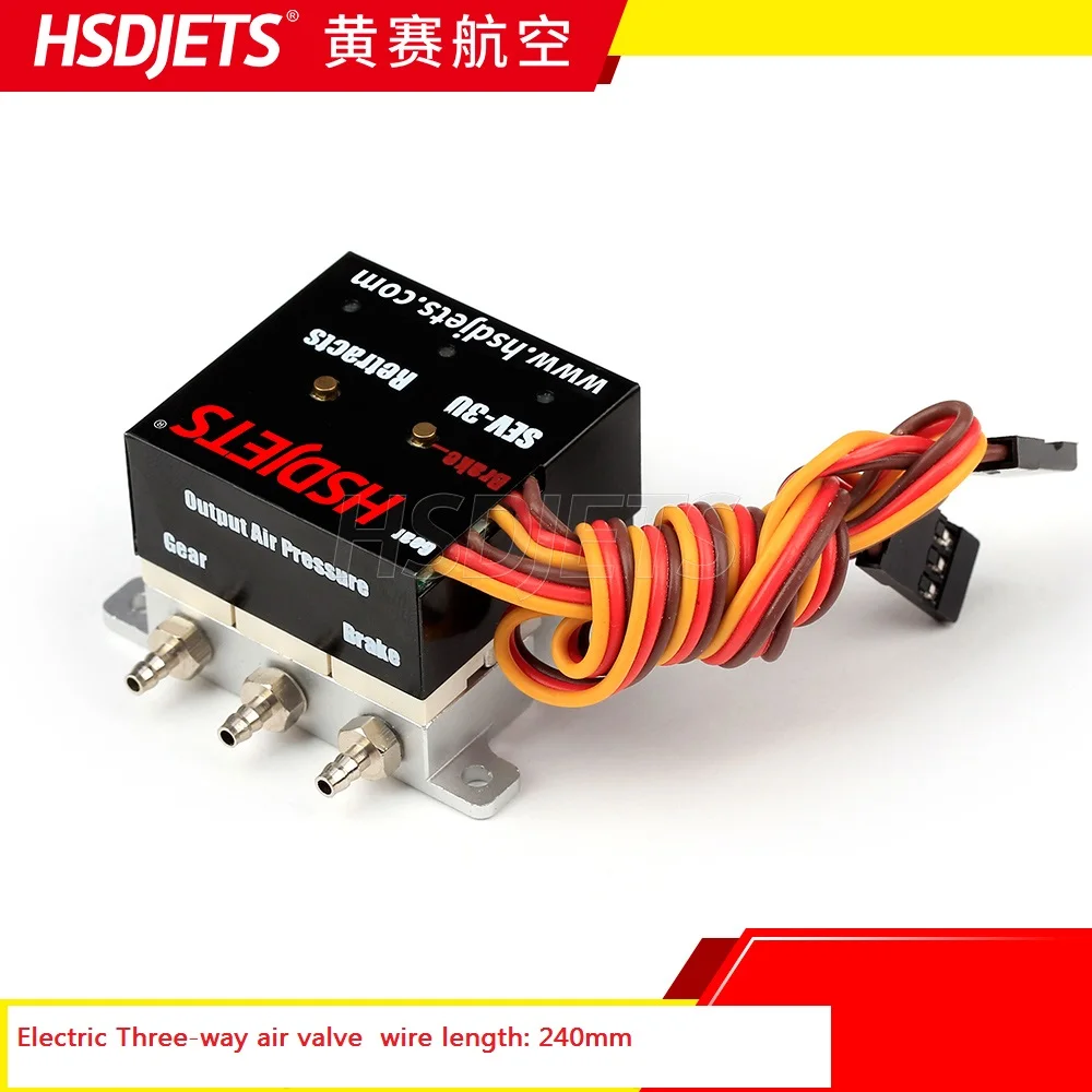 

Electric three-way air valve SEV-3U for HSD Jets RC turbine plane toy hobby