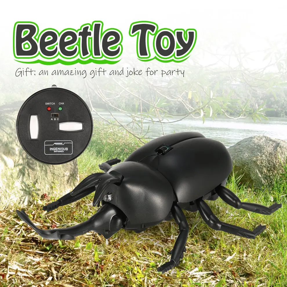 Инфракрасный пульт дистанционного Управление реалистичные Жук RC животного игрушечные насекомые подарок Шутка вечерние SY интерактивные